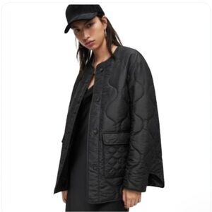 All Saints Black Foxi Liner Jacket